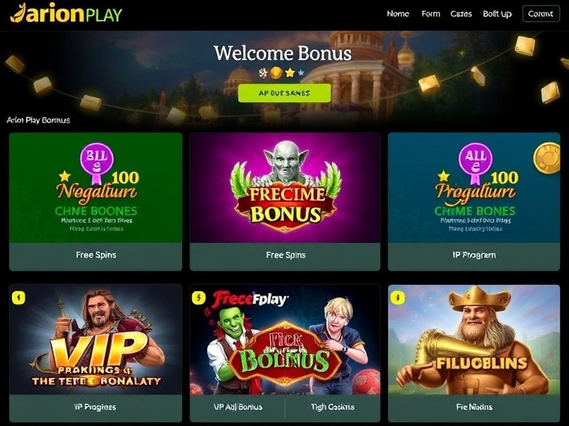 Welcome to ArionPlay, your trusted destination for online gambling. Discover a wide range of casino games, sports betting, and exclusive bonuses. Play for real money with secure and fair platforms.